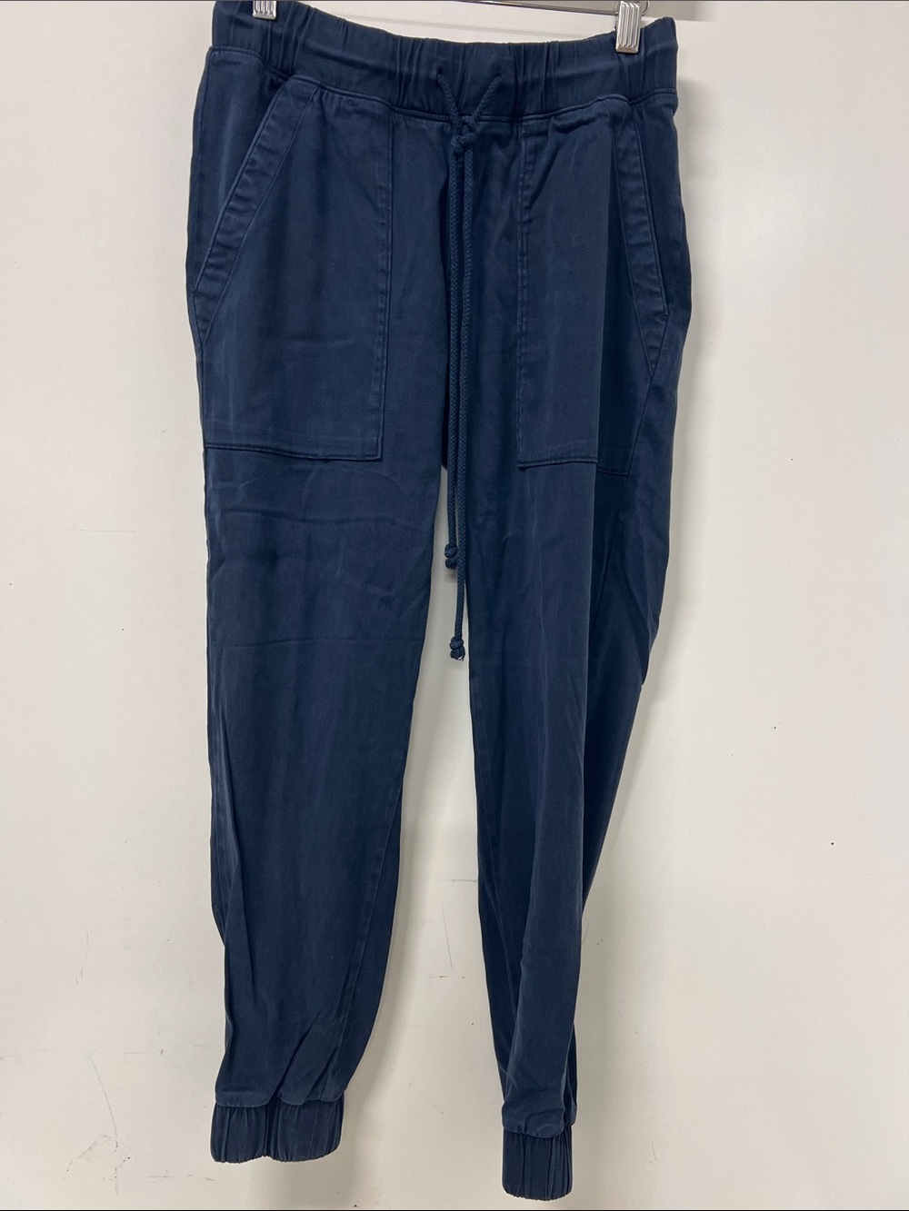 Bella Dahl Blue Drawstring Jogger, Pullon, Size XS, Elastic Cuff